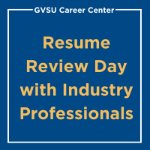 Resume Review Day with Industry Professionals on January 31, 2022